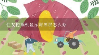 住友挖掘机显示屏黑屏怎么办