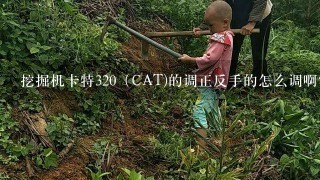 挖掘机卡特320（CAT)的调正反手的怎么调啊？