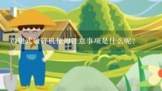 齿辊式破碎机使用注意事项是什么呢？