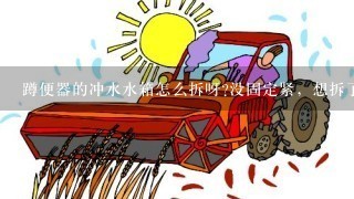 蹲便器的冲水水箱怎么拆呀?没固定紧，想拆了重新安装？