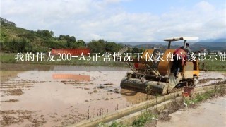 我的住友200-A3正常情况下仪表盘应该显示油料、水温、油温，但干1会活了仪表盘看不见正常显示的东西，另