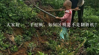 大家好，2手挖机，如何区别是不是翻新机？