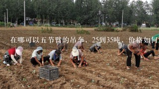 在哪可以5节臂的吊车，25到35吨，价格如何？