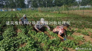 建筑废料和垃圾怎么做回收处理呢