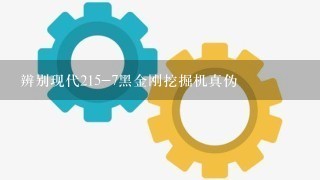 辨别现代215-7黑金刚挖掘机真伪